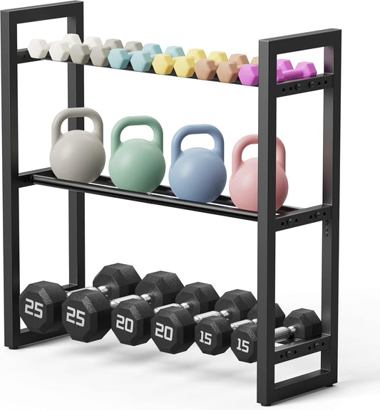 Pickpiff 3-Tier Adjustable Dumbbell Rack – 360lb Capacity
