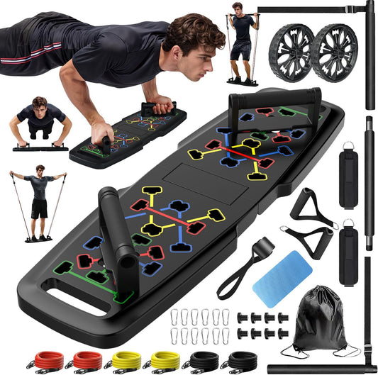 Portable Push Up Board Home Gym Set